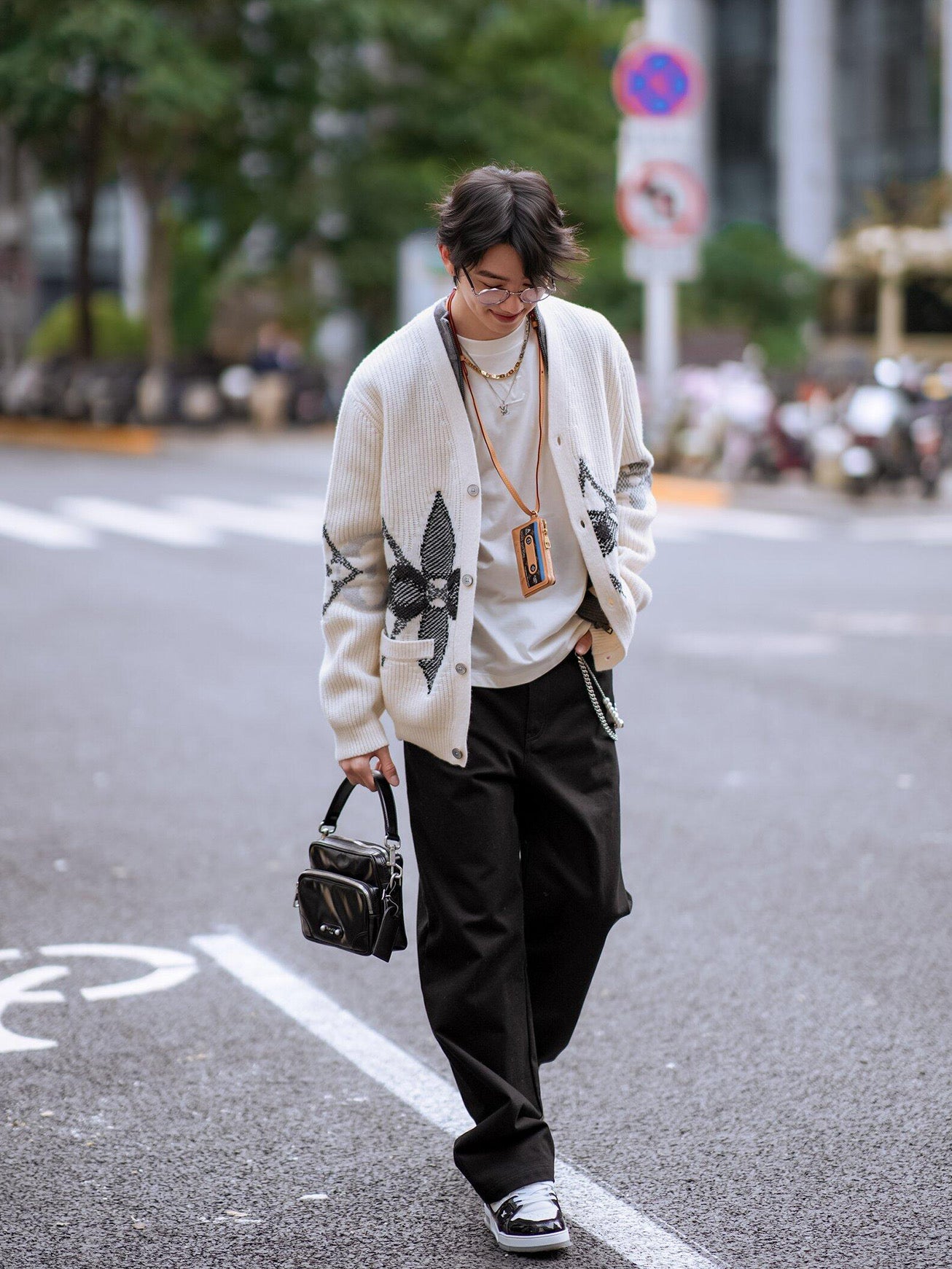 Louis jacquard cardigan