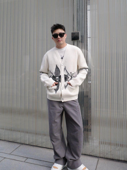 Louis jacquard cardigan