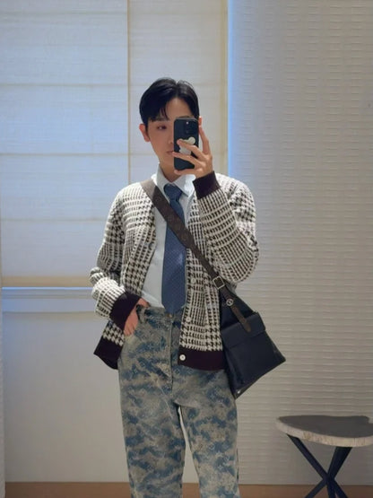 Louis casual knitted cardigan