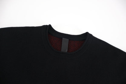 Chrome splicing sweater