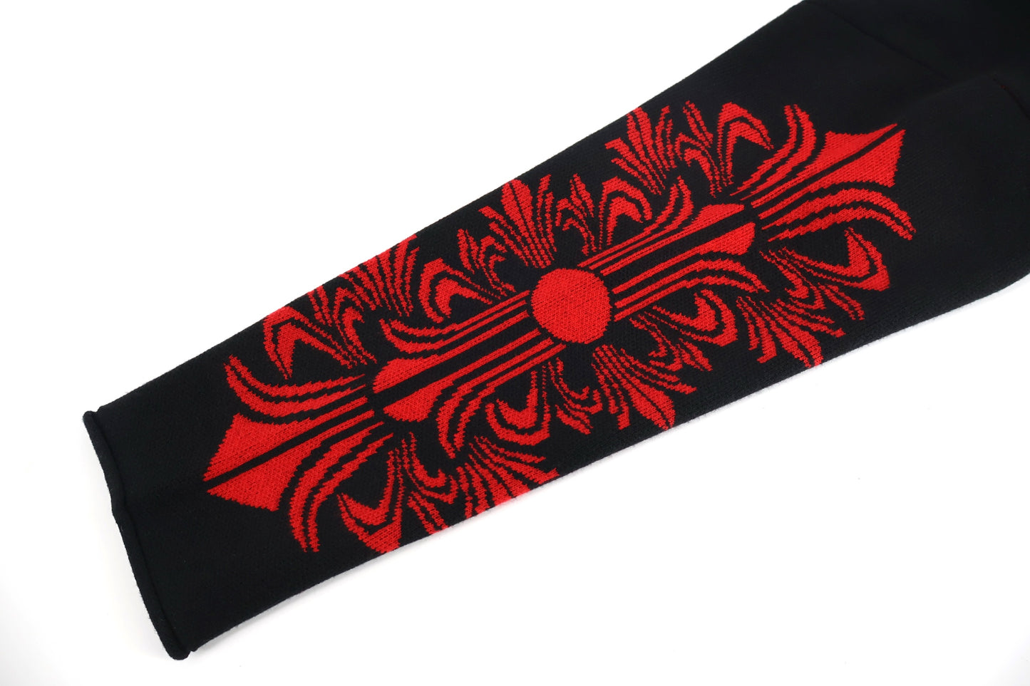 Chrome splicing sweater