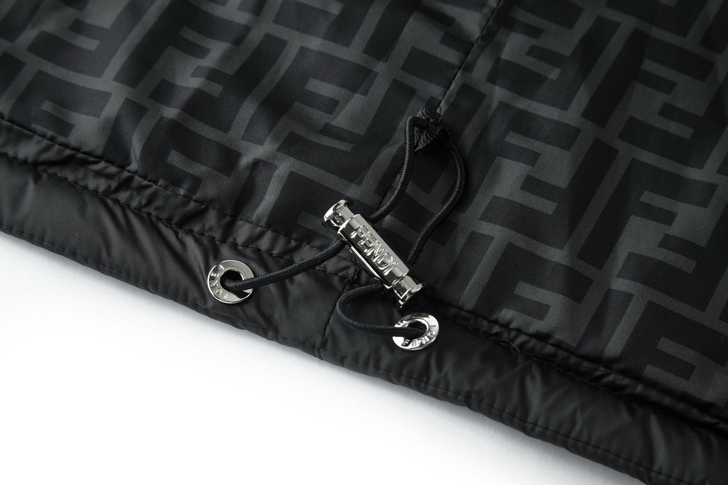 Fend collared padded jacket