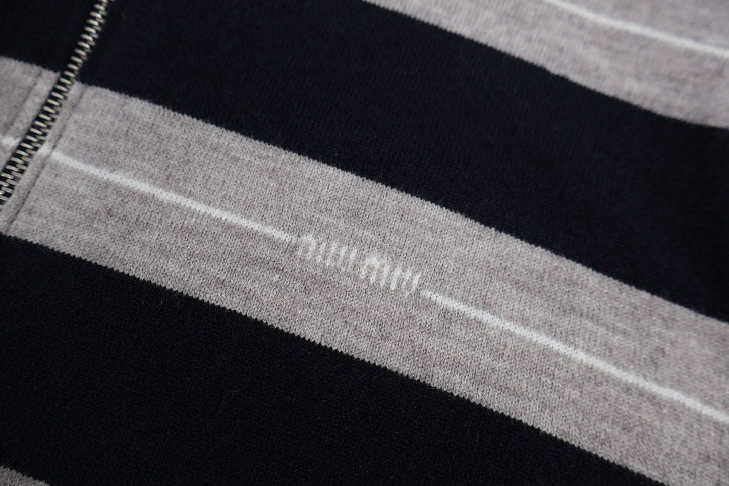 Miu half-zip polo shirt