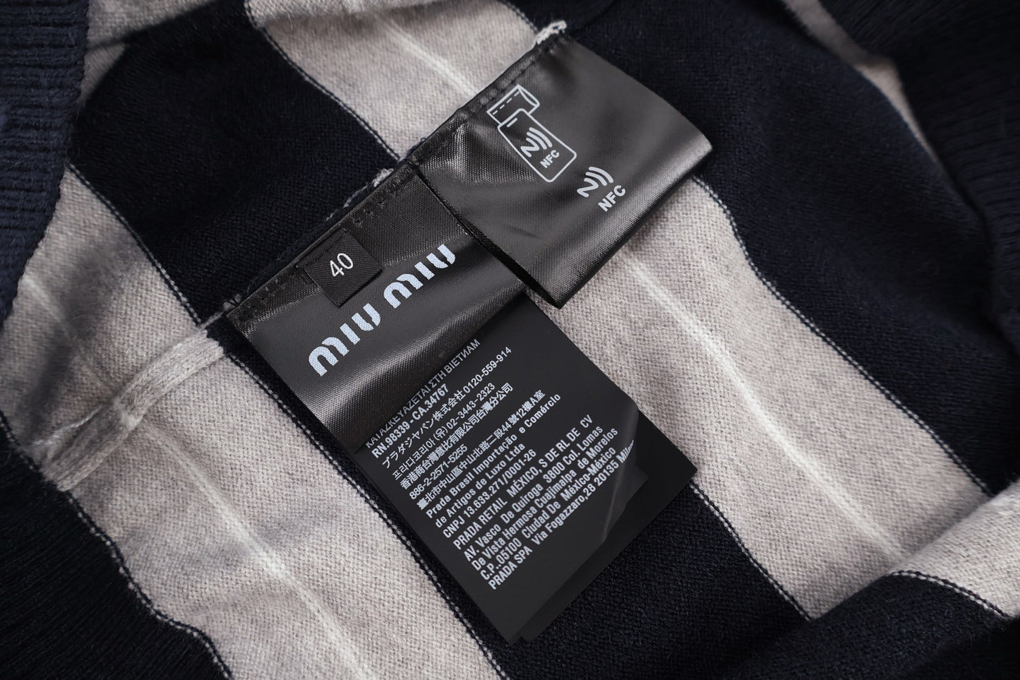 Miu half-zip polo shirt