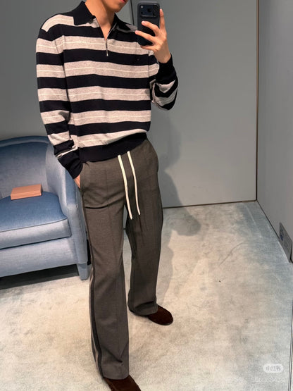 Miu half-zip polo shirt