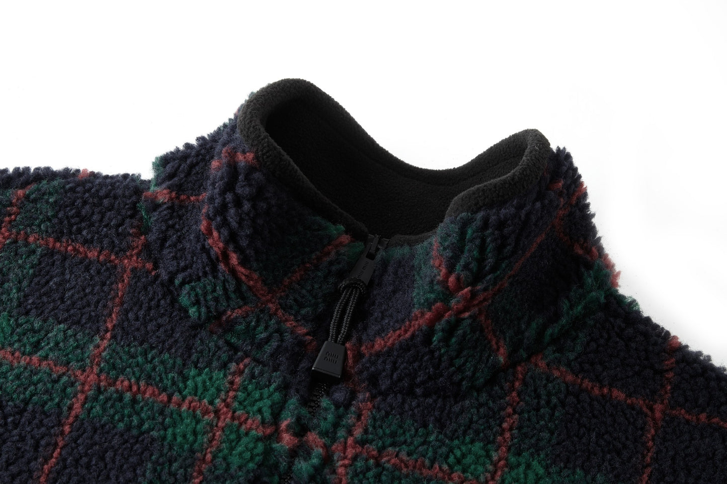 Miu plaid embroidered jacket