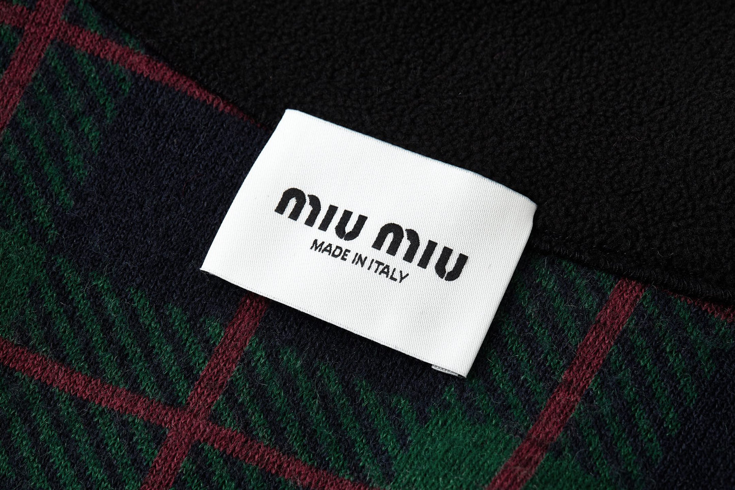 Miu plaid embroidered jacket