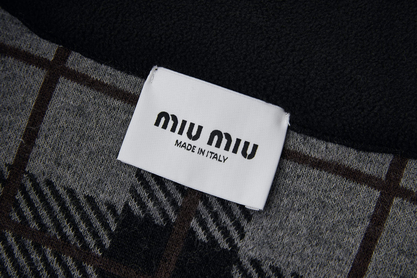 Miu plaid embroidered jacket