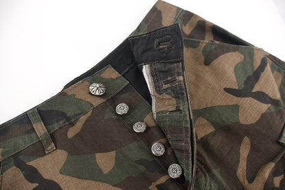 Chrome camouflage cargo pants