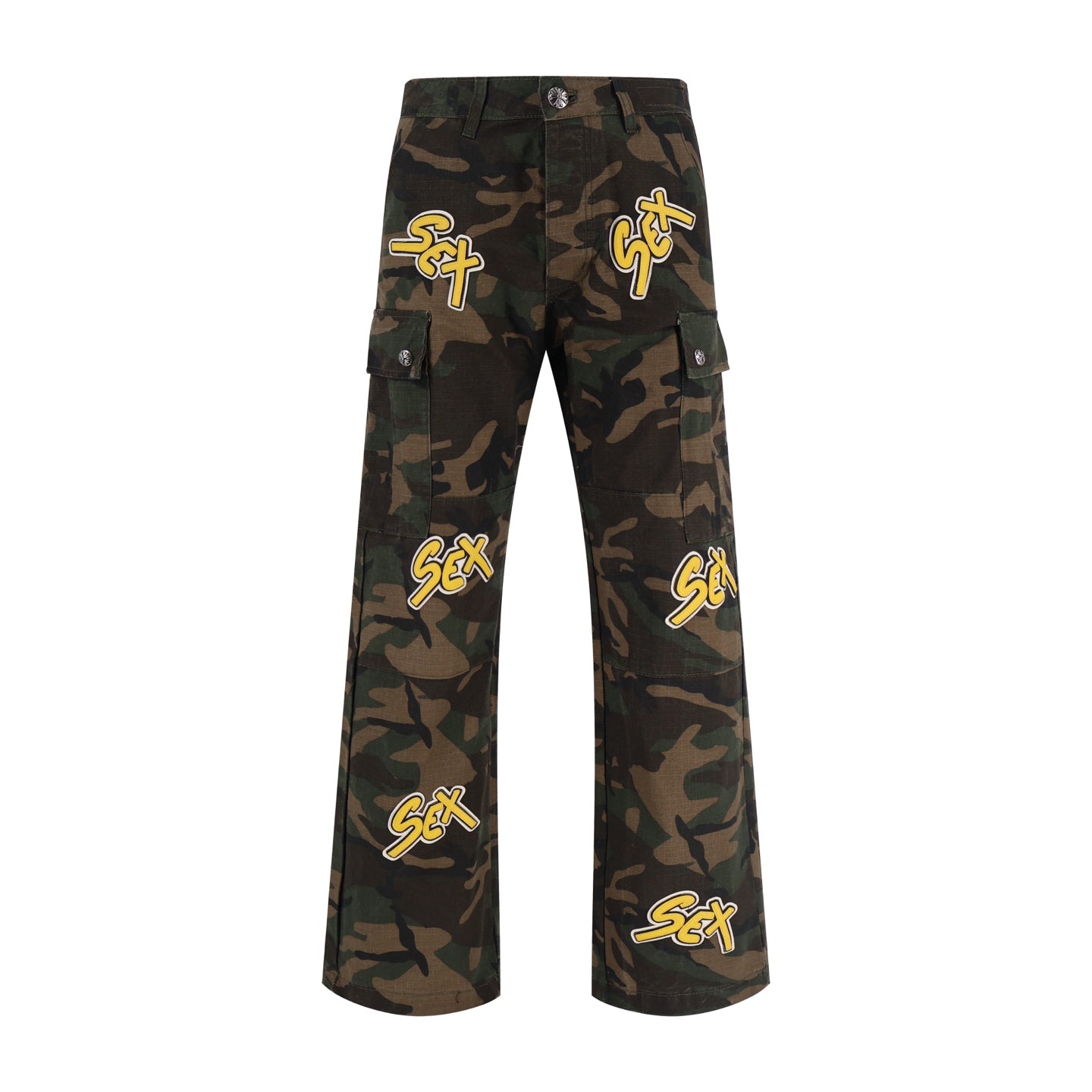 Chrome camouflage cargo pants