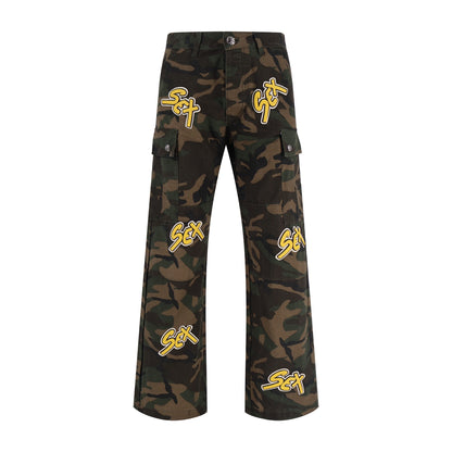 Chrome camouflage cargo pants