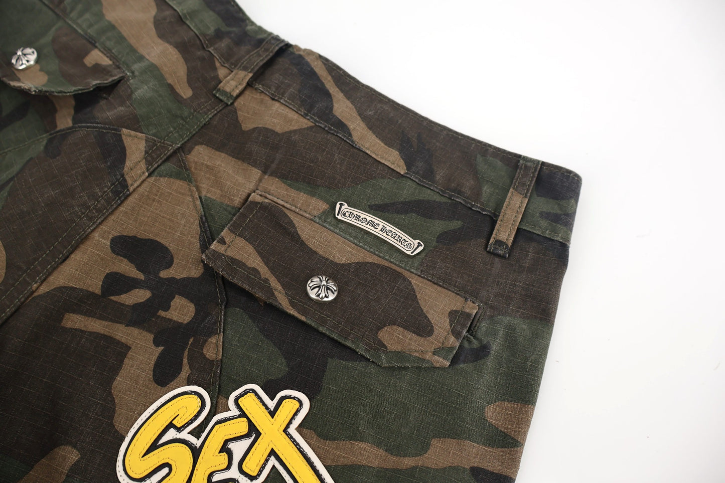 Chrome camouflage cargo pants