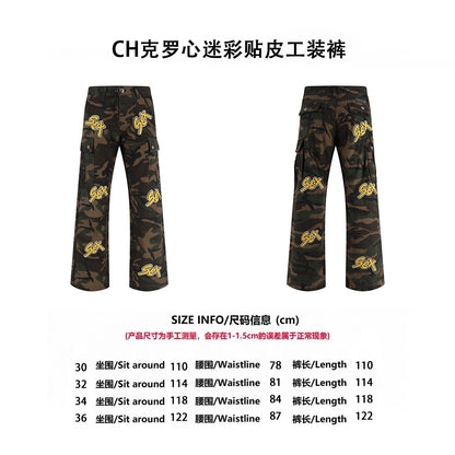 Chrome camouflage cargo pants