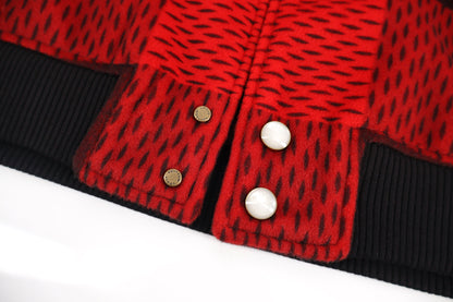 Louis splicing varsity jacket