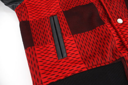 Louis splicing varsity jacket