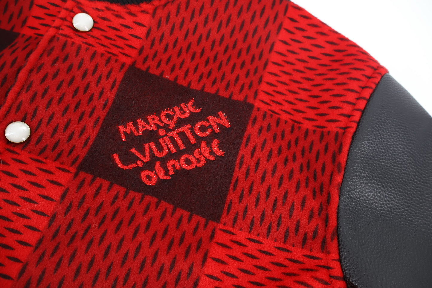 Louis splicing varsity jacket