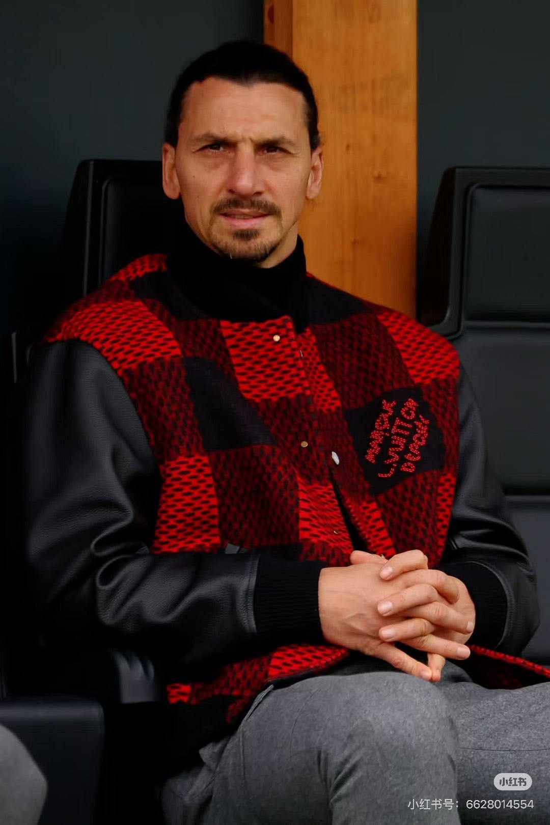 Louis splicing varsity jacket