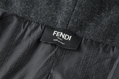 Fend hooded sports jacket