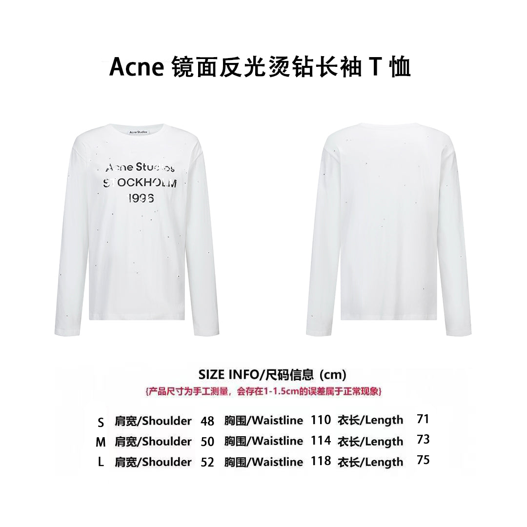 Acne rhinestone sweatshirt