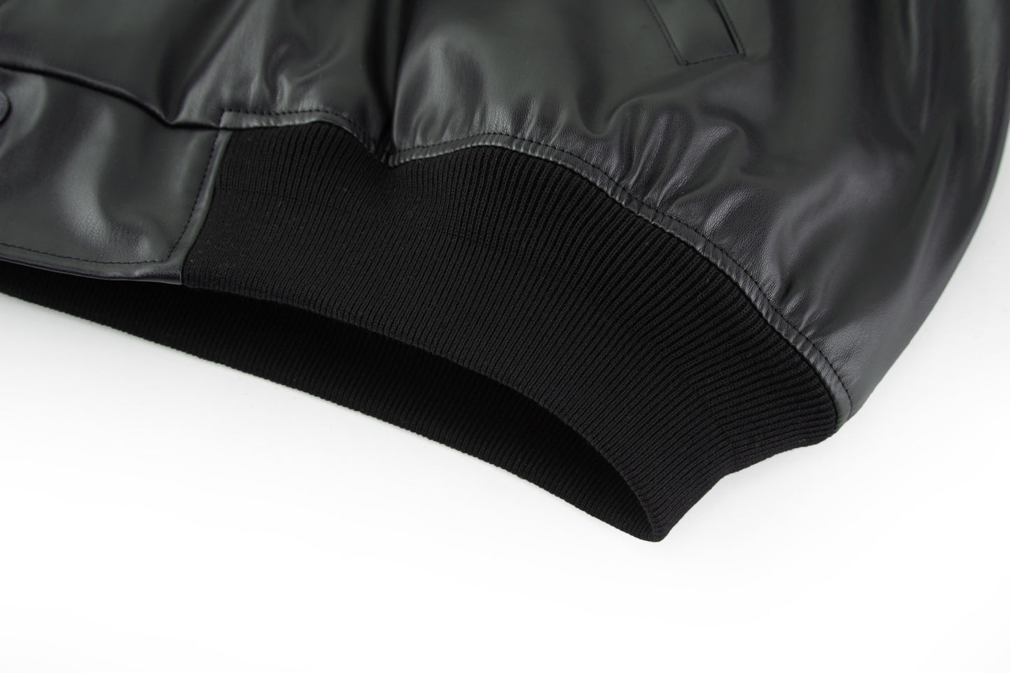 Balen applique leather jacket