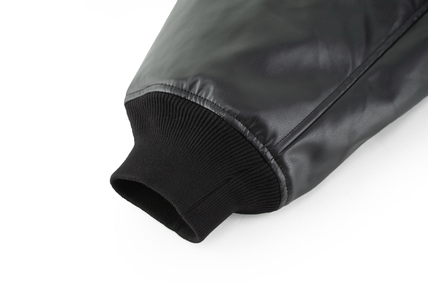 Balen applique leather jacket