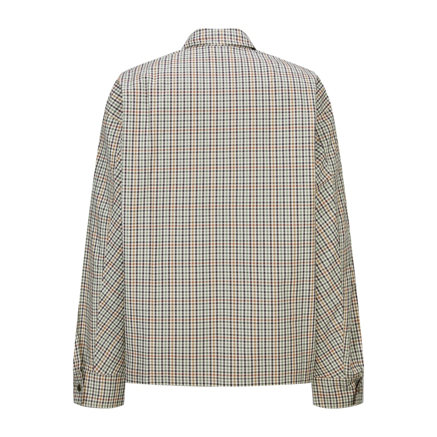 Balen plaid full-zip shirt