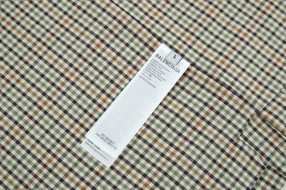 Balen plaid full-zip shirt