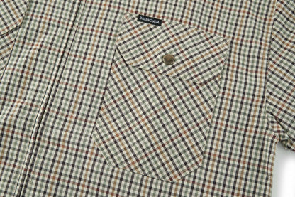 Balen plaid full-zip shirt