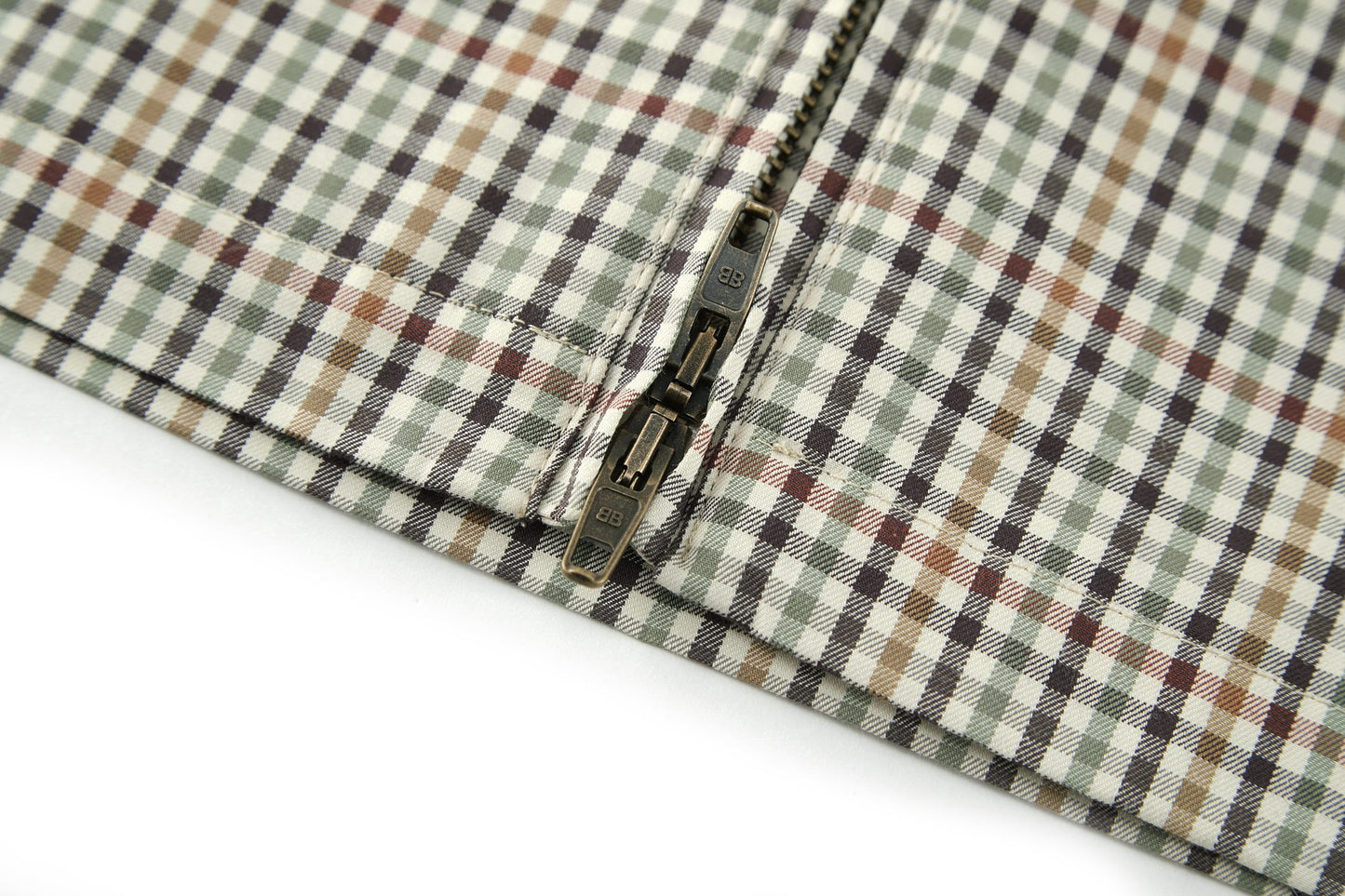 Balen plaid full-zip shirt