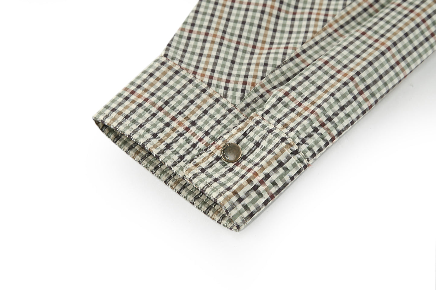 Balen plaid full-zip shirt