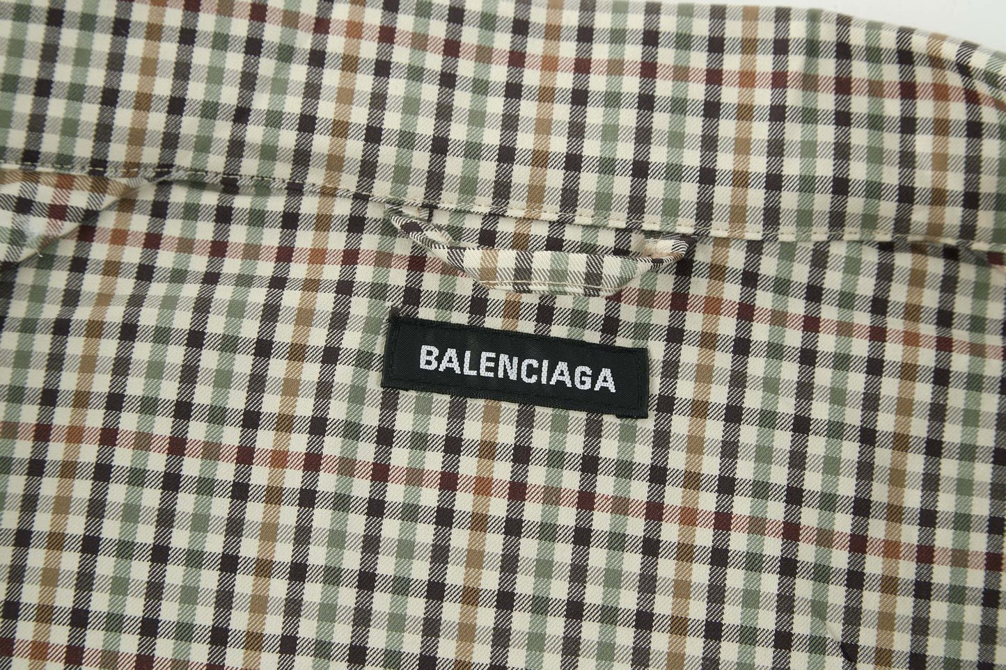 Balen plaid full-zip shirt