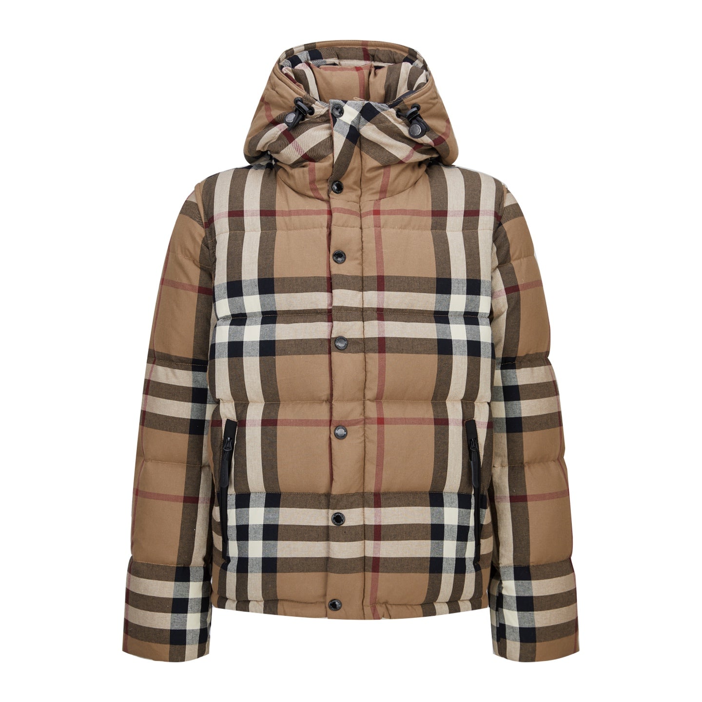 Burbery plaid down jacket