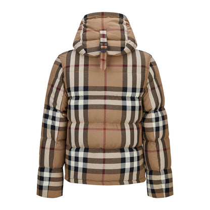 Burbery plaid down jacket