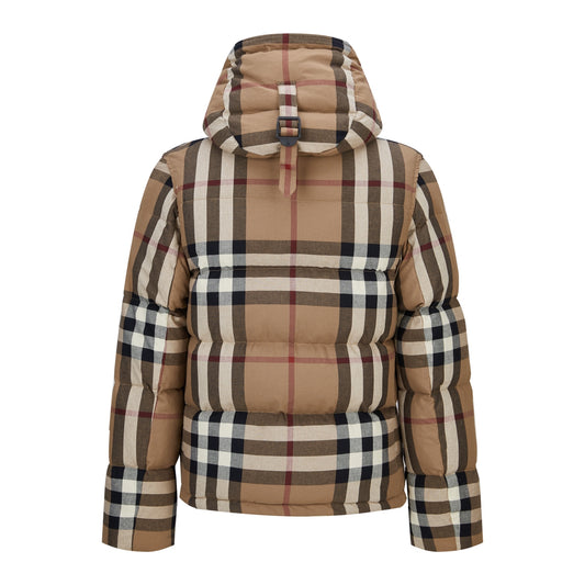 Burbery plaid down jacket