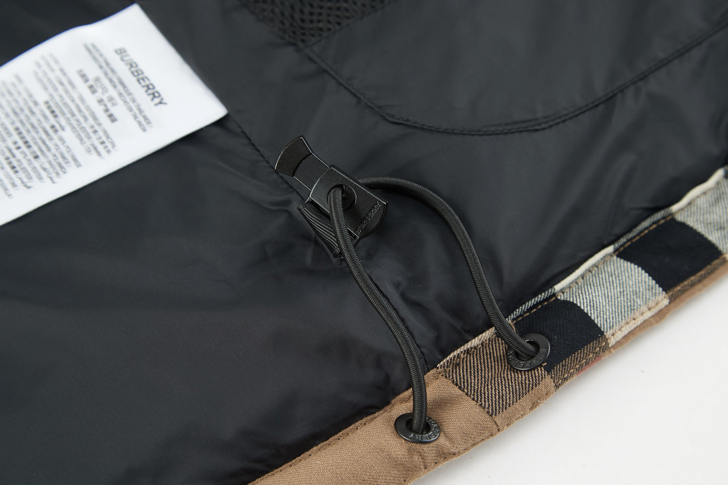 Burbery plaid down jacket