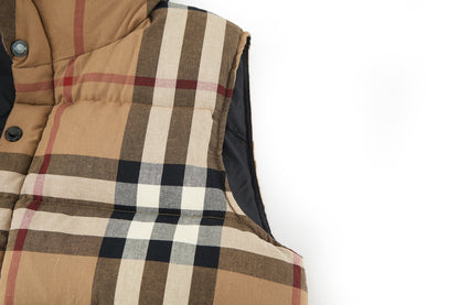 Burbery plaid down jacket
