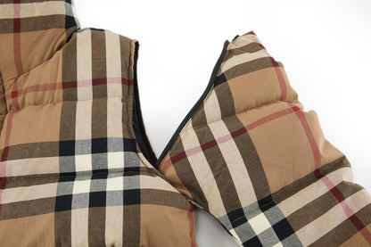 Burbery plaid down jacket