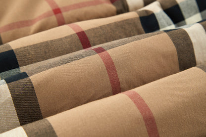 Burbery plaid down jacket