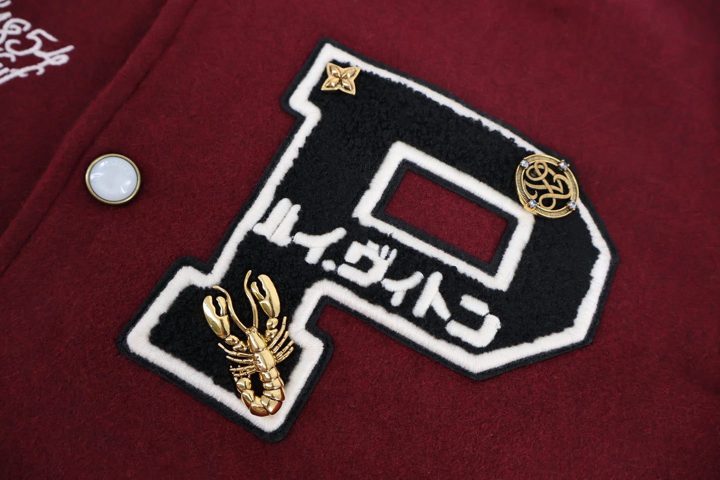 Louis collaboration varsity jacket