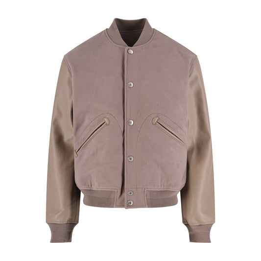 CD suede varsity jacket