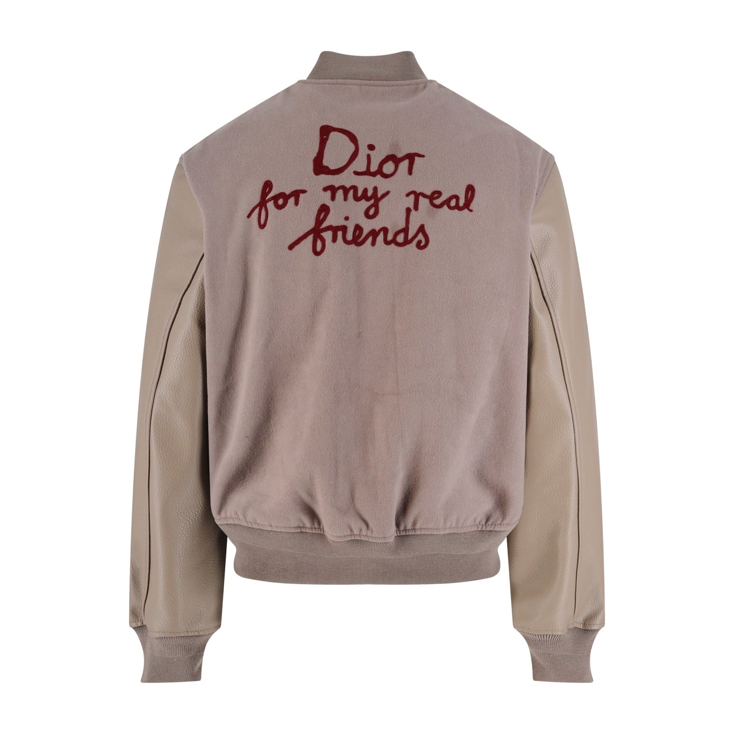 CD suede varsity jacket