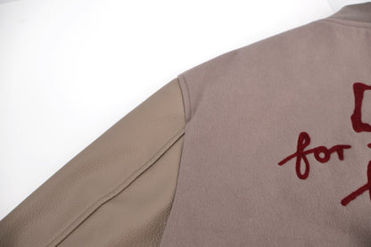 CD suede varsity jacket