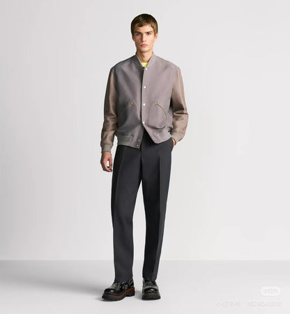 CD suede varsity jacket