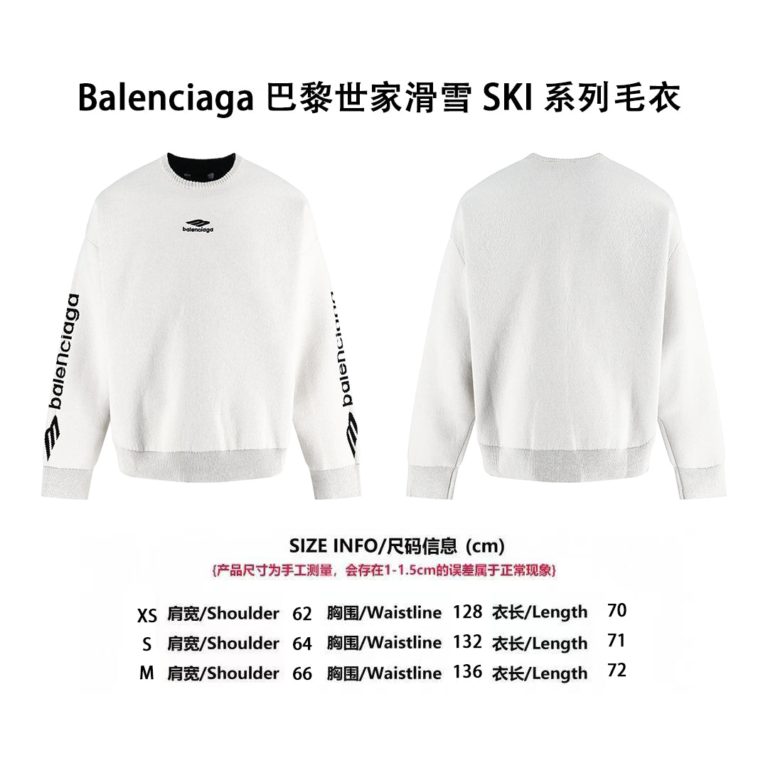 Balen ski-lnspired knit sweater