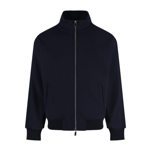 CD jacquard mock neck jacket