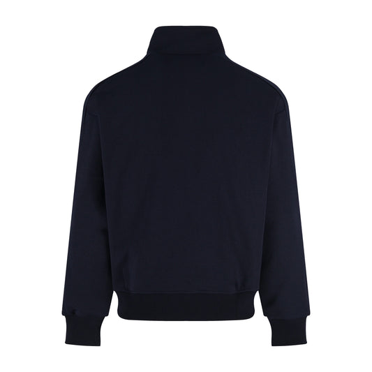 CD jacquard mock neck jacket