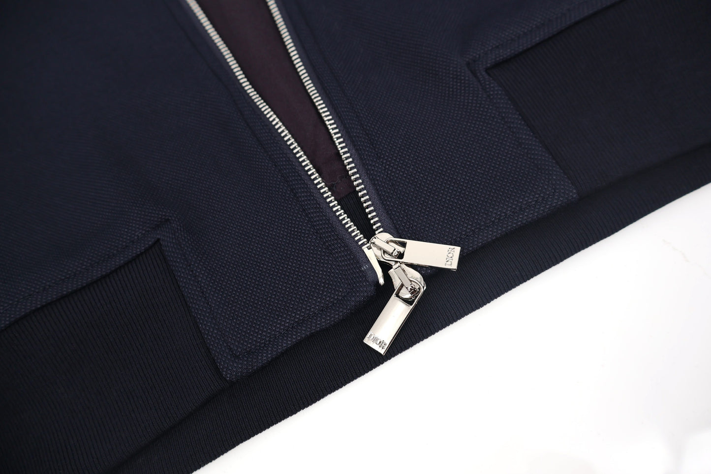 CD jacquard mock neck jacket