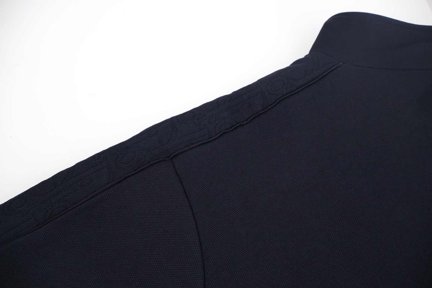 CD jacquard mock neck jacket