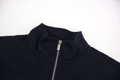CD jacquard mock neck jacket