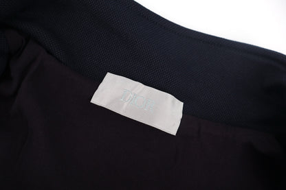 CD jacquard mock neck jacket